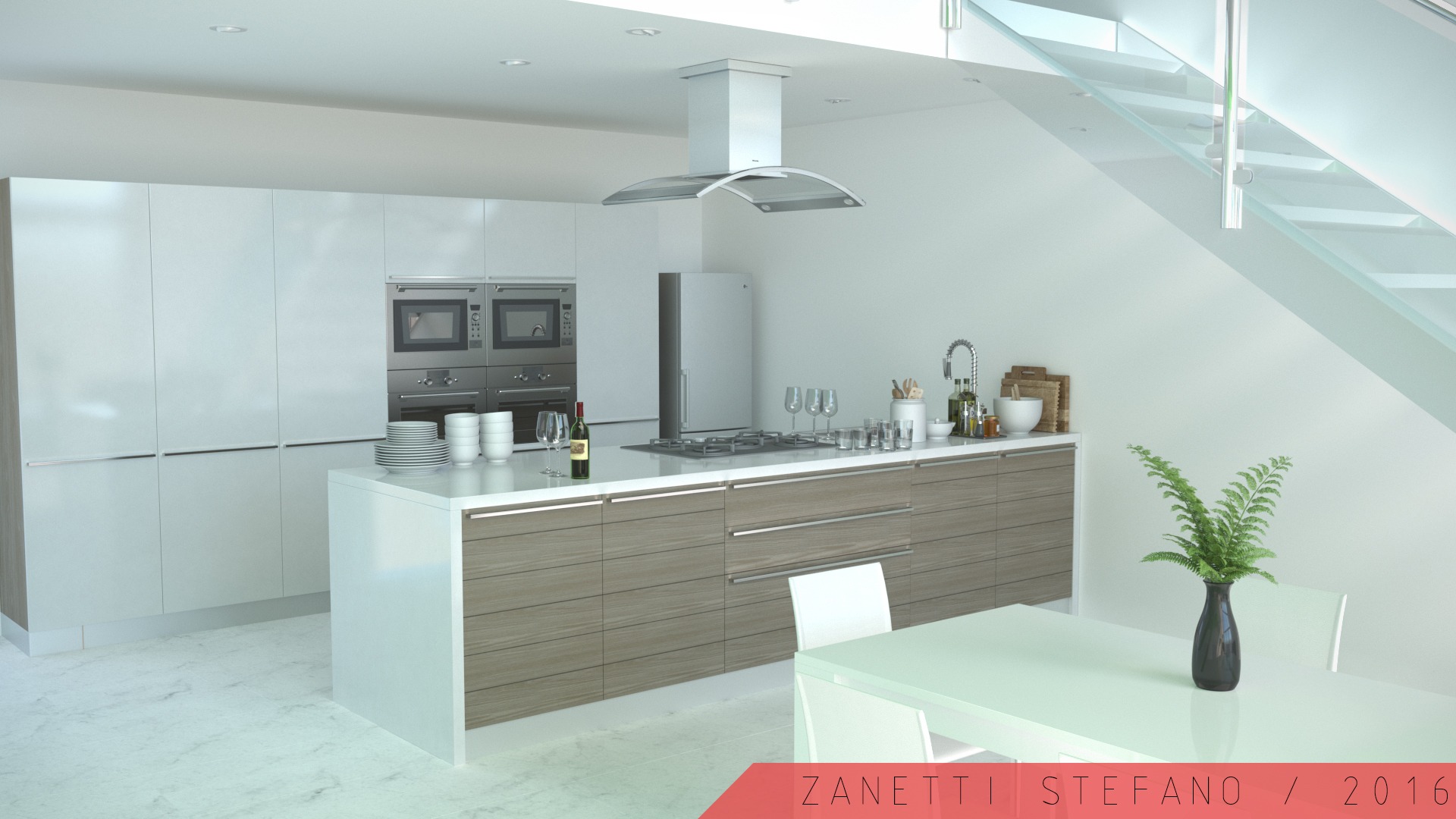 Rendering Cucina Moderna