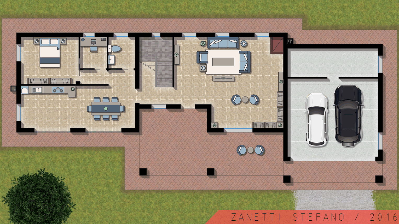 Rendering planimetria 2D